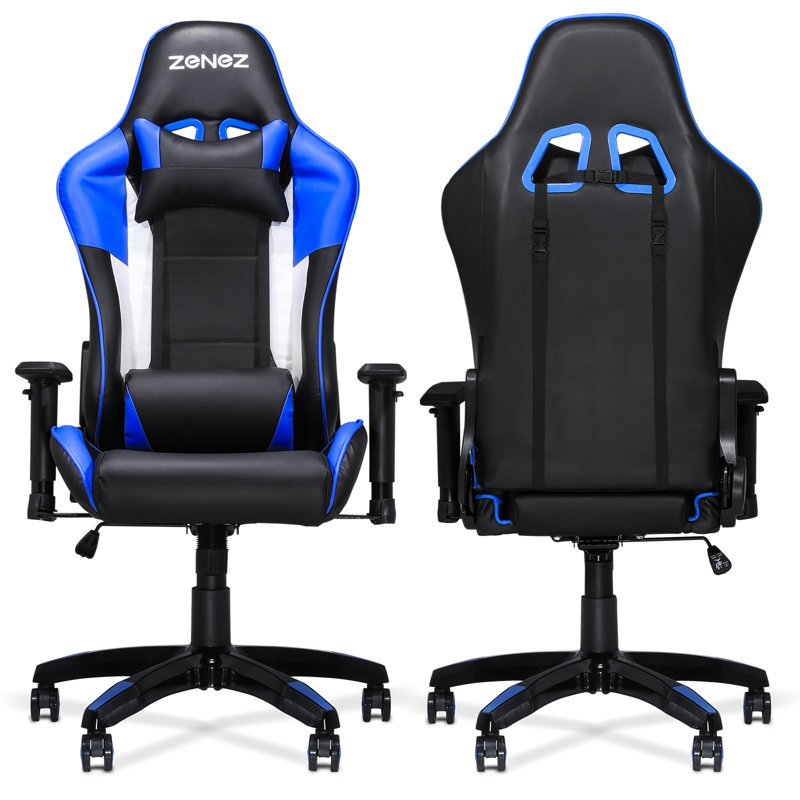 Zenez Racing Style Gaming Chair, Office Computer Reclining Leather
